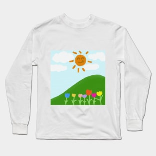 minimalist oil painting Long Sleeve T-Shirt